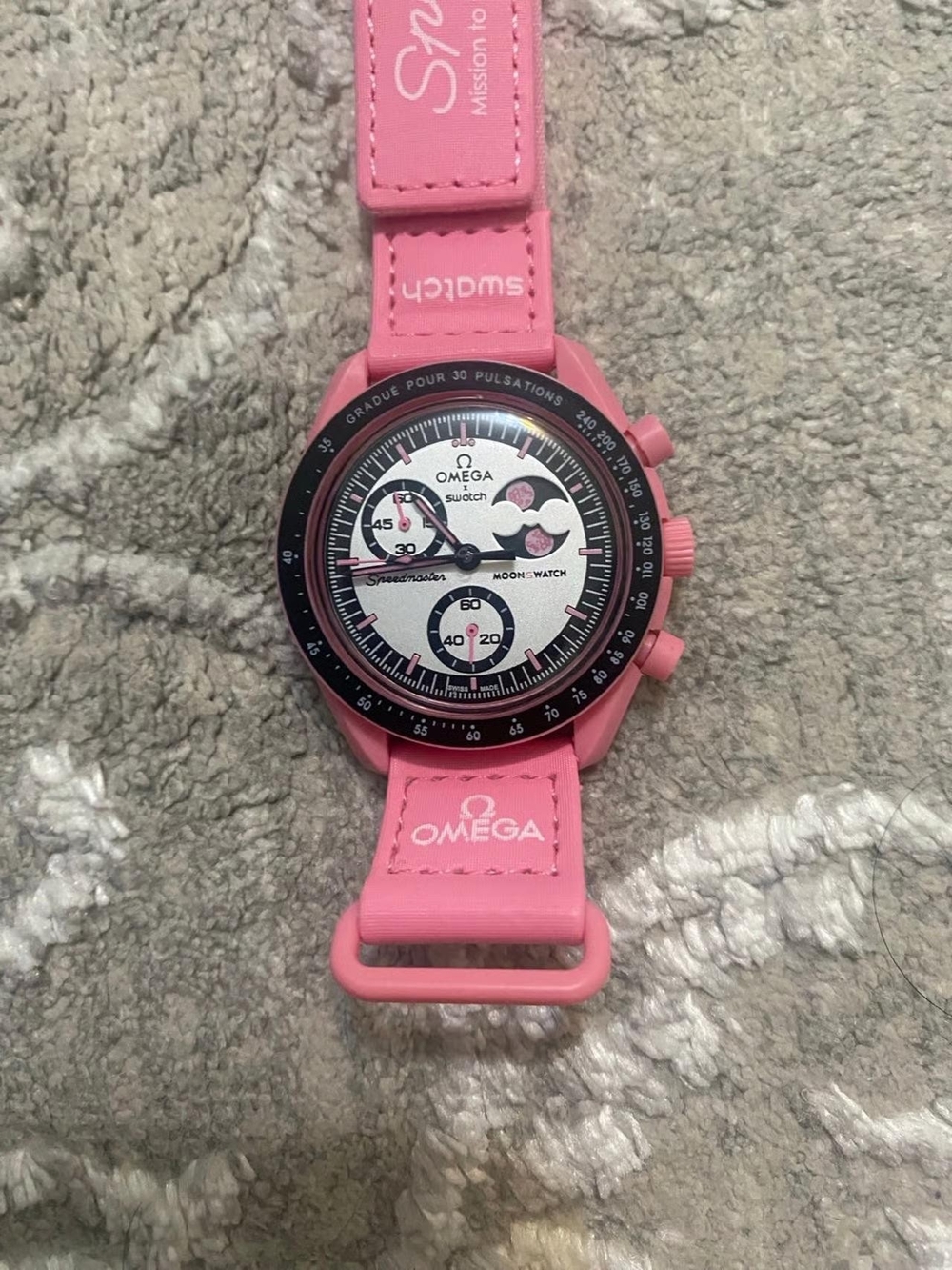 Swatch x Omega Bioceramic Moonswatch Mission to the Pink Moonphase - Brand New